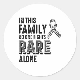 Sticker Rond Journée de sensibilisation aux maladies rares Zebr