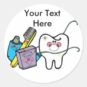 Sticker Rond Journée des dentistes 6 mars