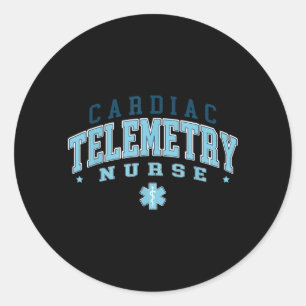 Sticker Rond Journée et semaine de la nurse de télémétrie cardi