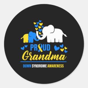 Sticker Rond Journée Mondiale Contre Le Syndrome Pour Lutter Co