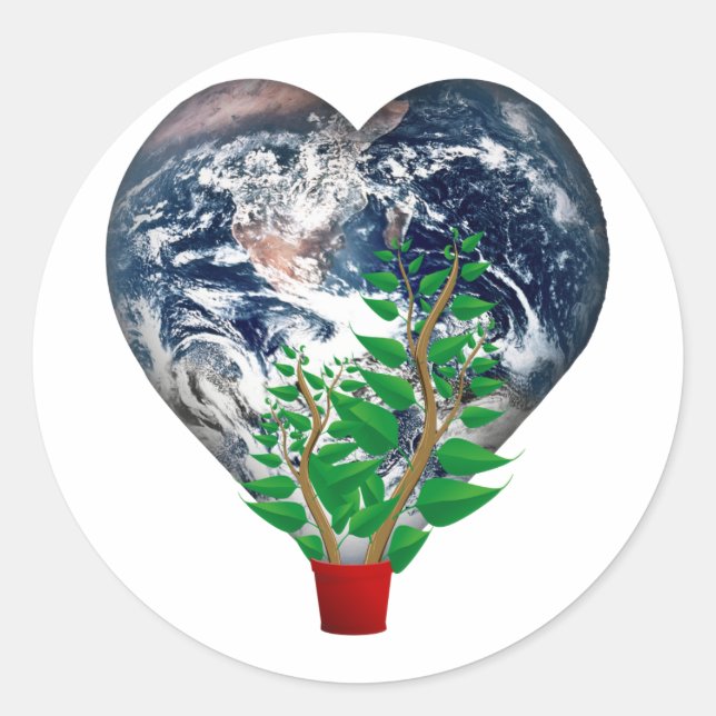 Sticker Rond Journée mondiale de l'environnement (Devant)