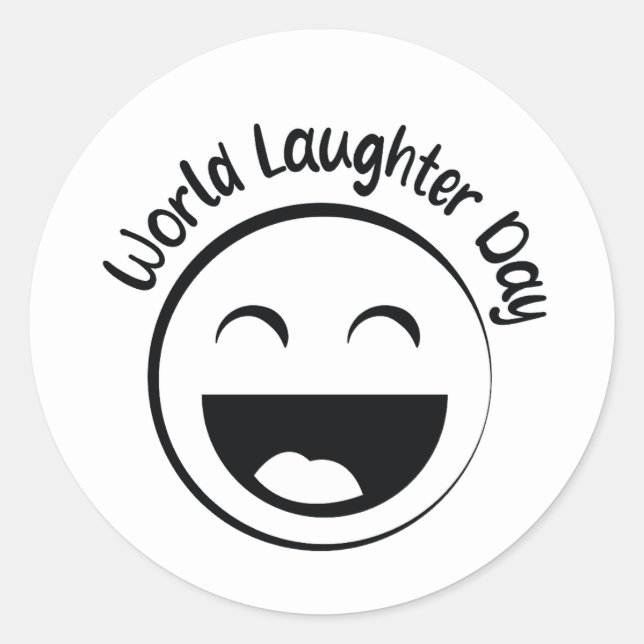 Sticker Rond Journée mondiale du rire 5 mai (Devant)