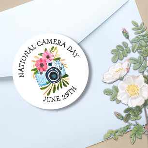Sticker Rond Journée nationale de la caméra   29 juin
