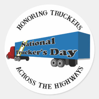 Sticker Rond Journée nationale des routiers