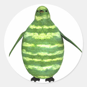 Sticker Rond Journee Nationale du Melon d'Eau Manchot