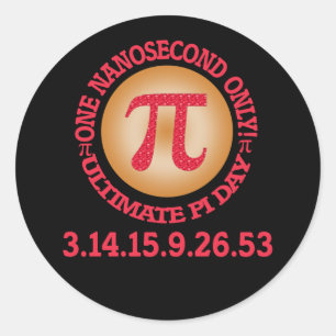 Sticker Rond Journée Ultimate Pi 2015