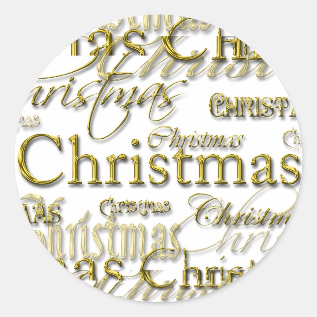 Sticker Rond Joy Seals Enveloppe de la saison de Noël (Devant)