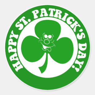 STICKER ROND JOYE ST PATRICK'S DAY