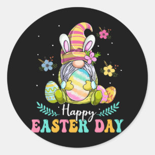Sticker Rond Joyeuse fête de Pâques