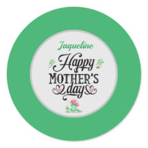 Joyeuse Fête des Mères Élégantes grenouilles Perso