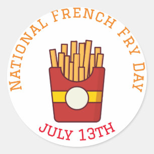 Sticker Rond Joyeuse Journée nationale de la Fry 13 juillet