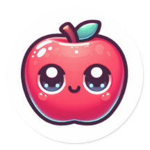 Joyeuse Pomme Rouge en style Kawaii