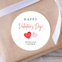 Joyeuse Saint-Valentin Cœurs Roses & Rouges