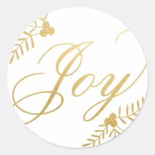 Sticker Rond Joyeuses vacances