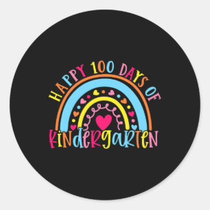 Sticker Rond Joyeux 100 Jours De Maternelle 100 Jour De L'École