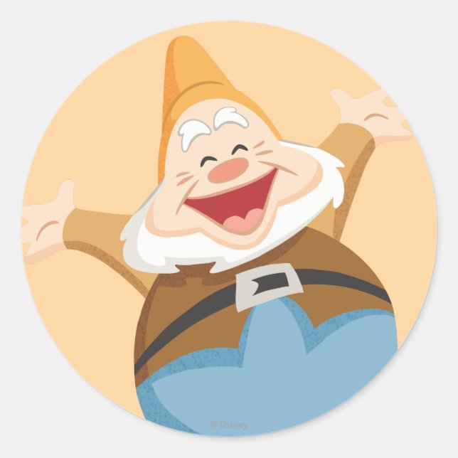 Sticker Rond Joyeux 3 (Devant)