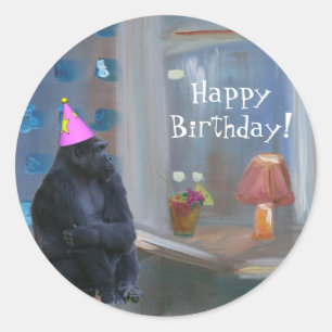Sticker Rond Joyeux anniversaire !