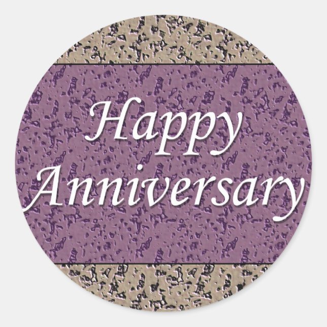 Sticker Rond Joyeux anniversaire (Devant)