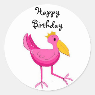 Sticker Rond Joyeux anniversaire