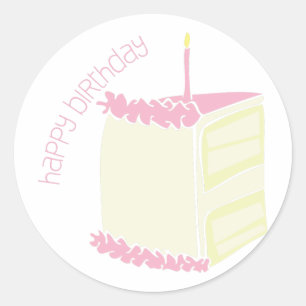 Sticker Rond Joyeux anniversaire