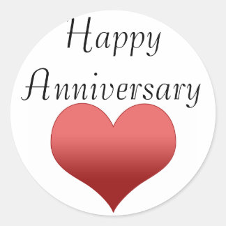 Sticker Rond Joyeux anniversaire
