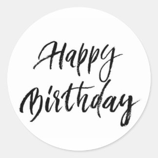 Sticker Rond Joyeux anniversaire
