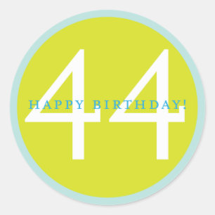 Sticker Rond Joyeux anniversaire, 44 ans !
