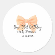 Joyeux anniversaire arc orange nom date simple pas