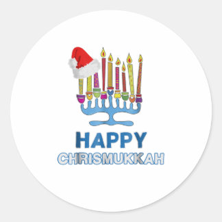 Sticker Rond Joyeux Chris Mukkah Chemise Hanoukka Tee Chanuka