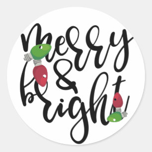 Sticker Rond Joyeux et lumineux