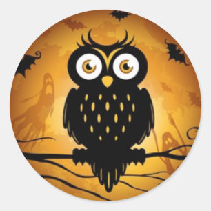 Sticker Rond Joyeux Halloween