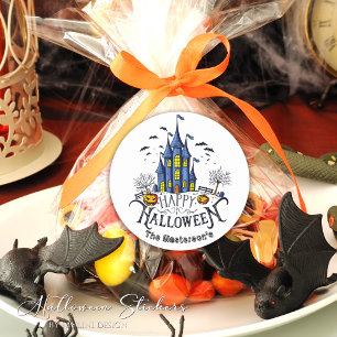 Sticker Rond Joyeux Halloween Fête d'Halloween pour Enfants