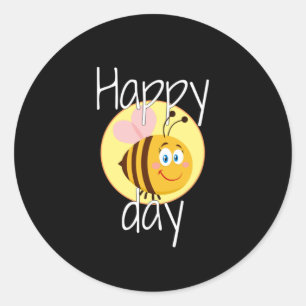 Sticker Rond Joyeux jour d'abeille