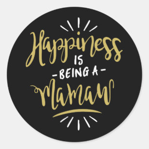 Sticker Rond Joyeux Mamaw