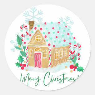 Sticker Rond Joyeux Noël