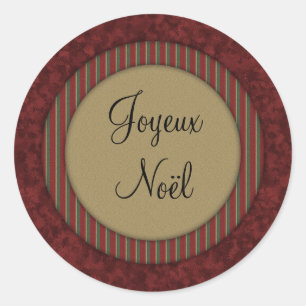 Sticker Rond Joyeux Noël