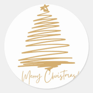 Sticker Rond Joyeux Noël