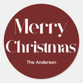 Sticker Rond joyeux noël