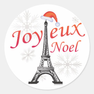 Sticker Rond Joyeux Noel