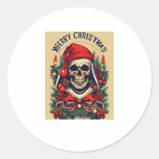 Sticker Rond Joyeux Noël