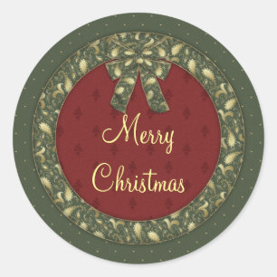 Sticker Rond Joyeux Noël