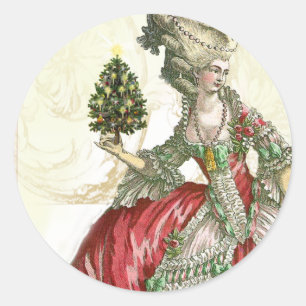 Sticker Rond Joyeux Noel