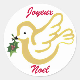 Sticker Rond Joyeux Noel