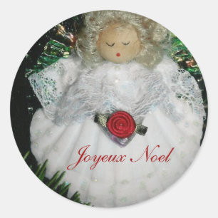 Sticker Rond Joyeux Noel