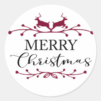 Sticker Rond Joyeux Noël