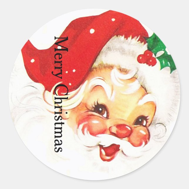 Sticker Rond Joyeux Noël (Devant)