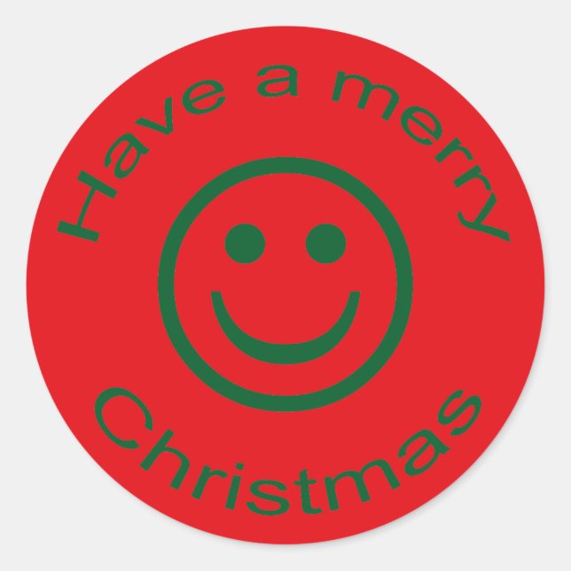 Sticker Rond Joyeux Noël (Devant)