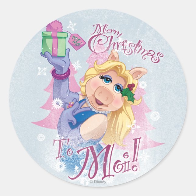 Sticker Rond Joyeux Noël à Moi (Devant)