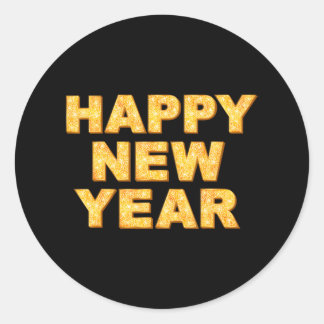 Sticker Rond Joyeux Nouvel An 2024 Nouvel An Fête Fournitures