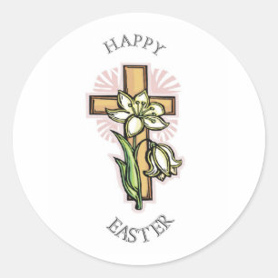 Sticker Rond Joyeux Pâques !